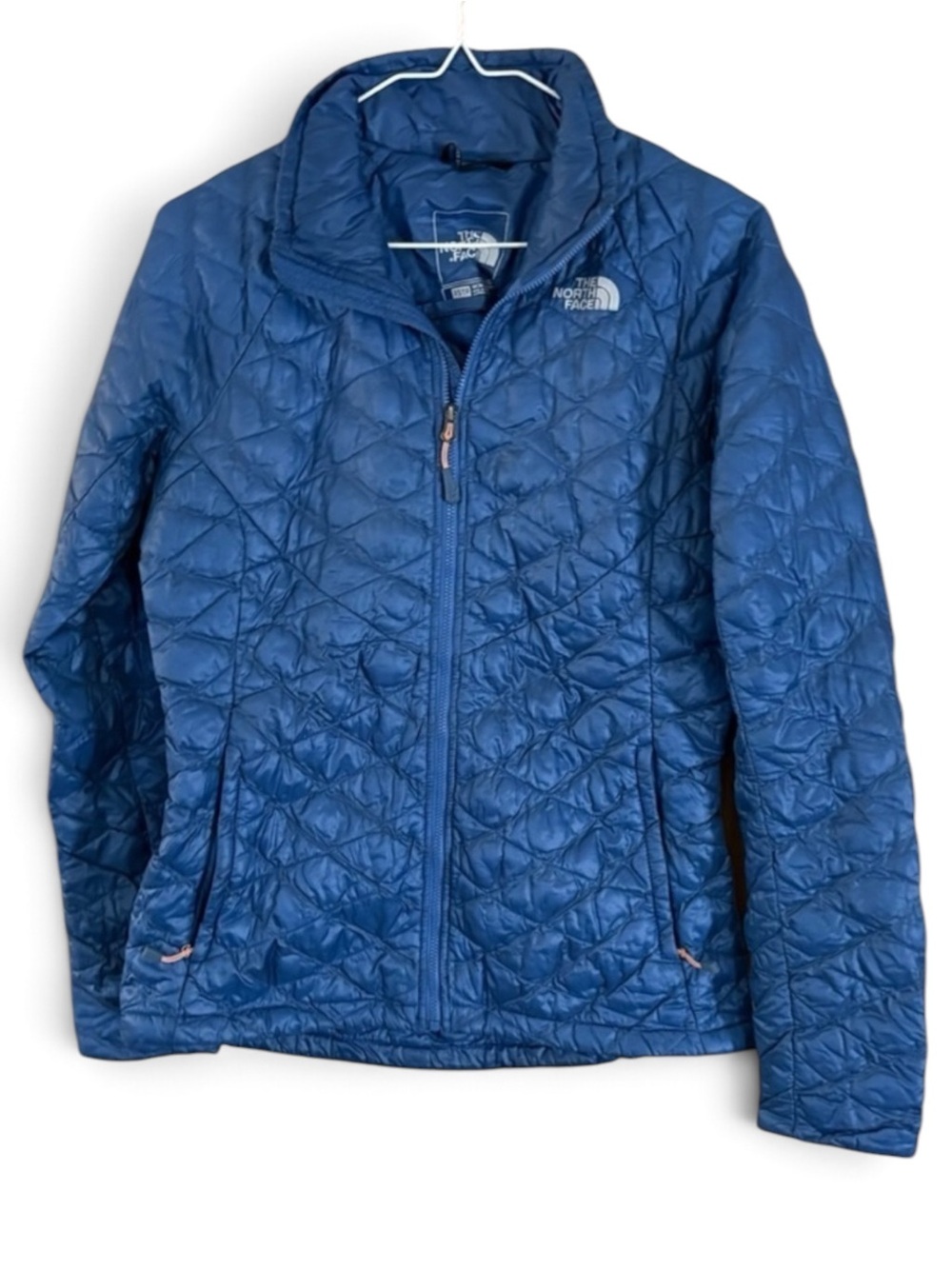 The North Face Blue Thermoball Puffer Jacket Coat
